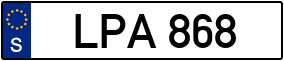 Trailer License Plate